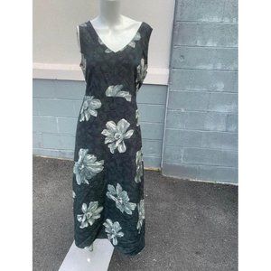 Vintage Max Taylor Floral Long Dress Size 7/8 Womens